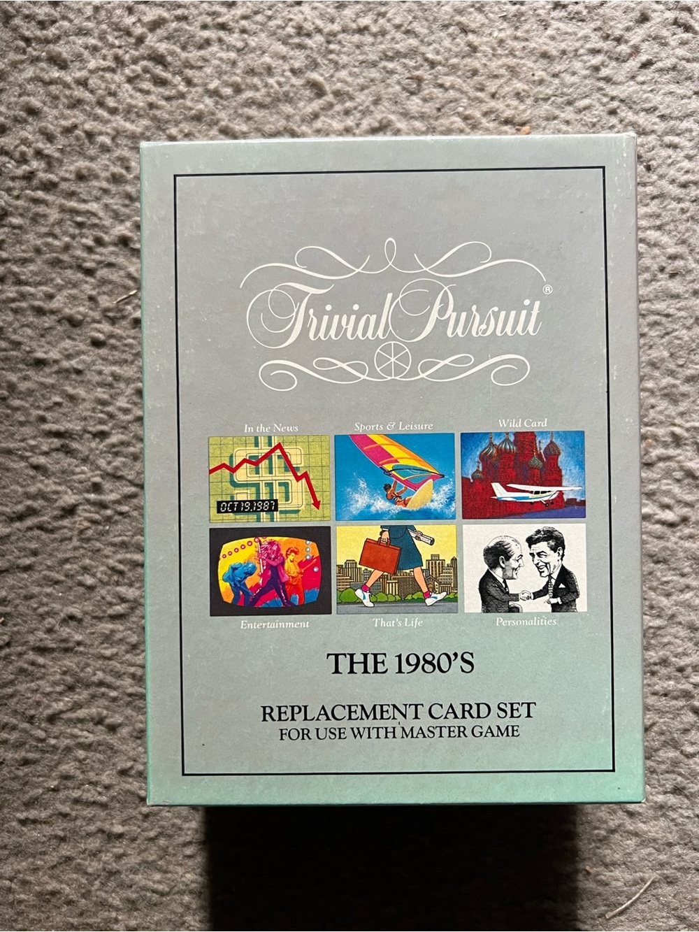 Trivial Pursuit 1980s Replacement Card Set - Light Green Box